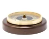 Barometru rotund Fischer 1436R-12, alamă, inox și lemn nuc, diametru 17 cm