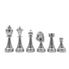 Set sah Italfama N137, metal și lemn, înălțime 7,5 cm, stil clasic