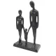 Figurină decorativa Giftdeco, metal, 27,5 x 17,5 x 7,5cm, stil minimalist, modern
