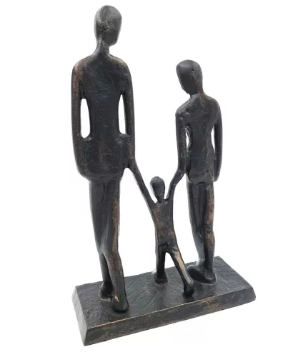 Figurină decorativa Giftdeco, metal, 27,5 x 17,5 x 7,5cm, stil minimalist, modern