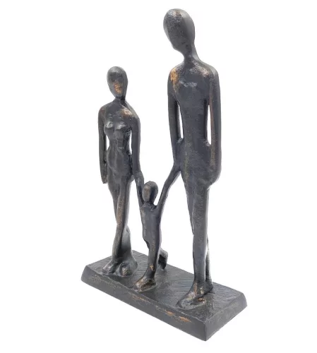 Figurină decorativa Giftdeco, metal, 27,5 x 17,5 x 7,5cm, stil minimalist, modern