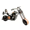 Machetă motocicletă chopper Giftdeco M33, metal, 15 x 6 x 9,5 cm, stil industrial