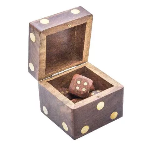 Obiect decorativ Giftdeco G150AZ, alamă, plastic și lemn, 6 x 6 cm