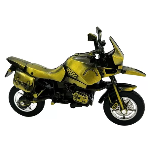 Machetă motocicletă Giftdeco HJ1, metal verde închis, 16 x 6 x 10 cm