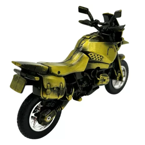 Machetă motocicletă Giftdeco HJ1, metal verde închis, 16 x 6 x 10 cm