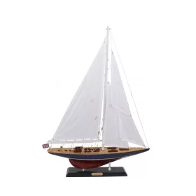   Machetă yacht Endeavour Giftdeco END, decor maritim, 54 x 9,5 x 70 cm