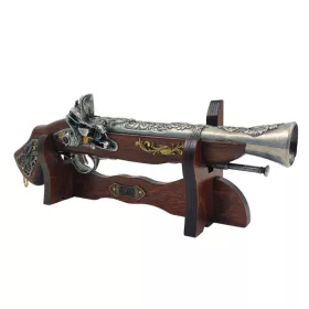 Obiect decorativ La Balestra, metal și lemn, lungime 38 cm