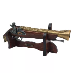   Obiect decorativ La Balestra, metal și lemn, lungime 38,5 cm