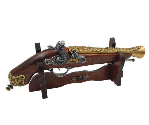 Obiect decorativ La Balestra, metal și lemn, lungime 38,5 cm