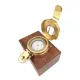 Busolă Giftdeco CA32/2.5, alamă și lemn, lungime 10 cm, diametru 6,5 cm