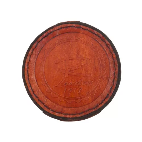 Busolă Giftdeco SUN023F, alamă și piele, diametru 7,5 cm, stil retro, vintage, colonial