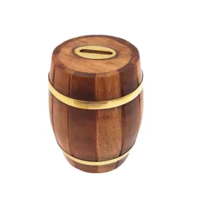  Obiect decorativ Giftdeco DNU-001, alamă și lemn, înălțime 13 cm