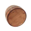 Pușculiță decorativă Giftdeco DNU-002 în formă de butoi, lemn și alamă, 20 cm