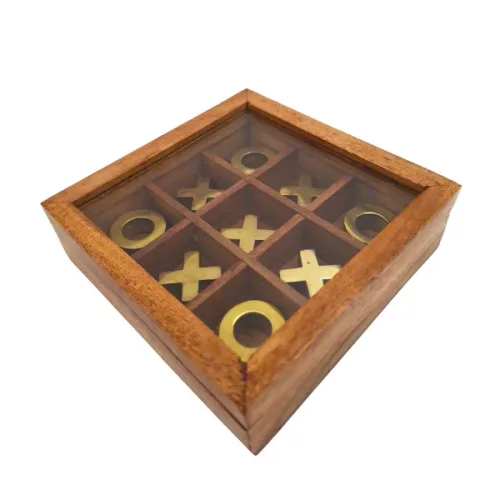 Obiect decorativ Giftdeco DNU-004, alamă, sticlă și lemn, 12,5 x 12,5 x 2,5cm, stil clasic