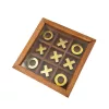 Obiect decorativ Giftdeco DNU-004, alamă, sticlă și lemn, 12,5 x 12,5 x 2,5cm, stil clasic