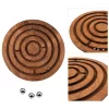 Obiect decorativ Giftdeco DNU-005, metal și lemn, diametru 12,5 cm, stil clasic