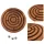 Obiect decorativ Giftdeco DNU-005, metal și lemn, diametru 12,5 cm, stil clasic