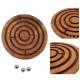 Obiect decorativ Giftdeco DNU-005, metal și lemn, diametru 12,5 cm, stil clasic
