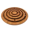 Obiect decorativ Giftdeco DNU-005, metal și lemn, diametru 12,5 cm, stil clasic