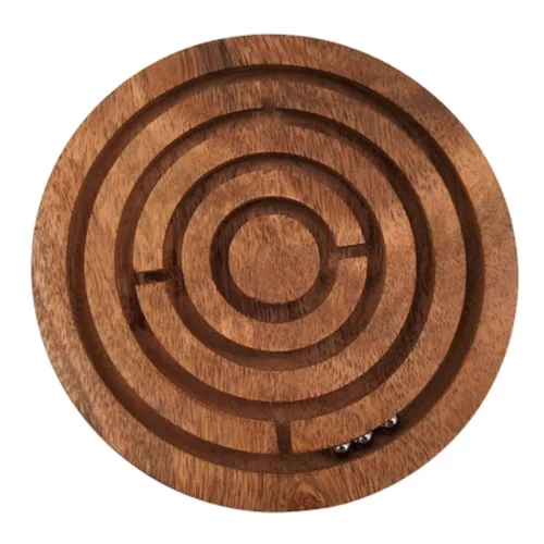 Obiect decorativ Giftdeco DNU-005, metal și lemn, diametru 12,5 cm, stil clasic