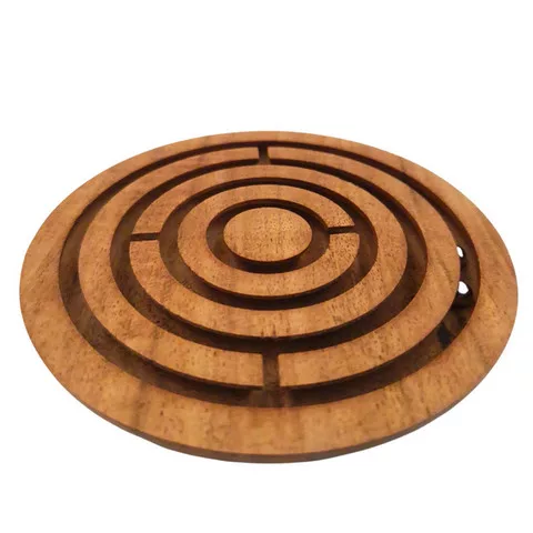 Obiect decorativ Giftdeco DNU-005, metal și lemn, diametru 12,5 cm, stil clasic