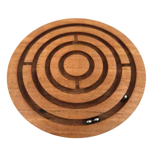 Obiect decorativ Giftdeco DNU-005, metal și lemn, diametru 12,5 cm, stil clasic