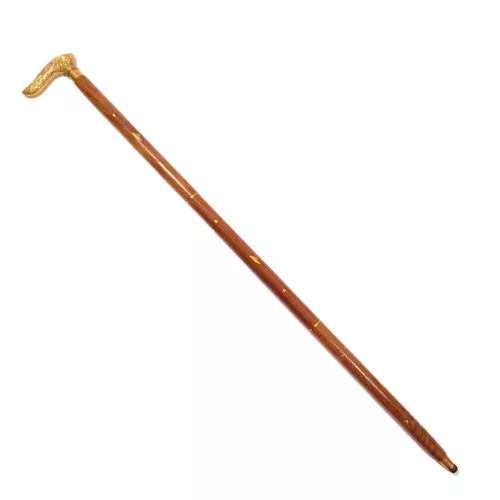 Obiect decorativ Giftdeco DNU-015, alamă și lemn, lungime 91,5 cm, stil clasic