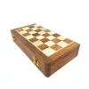 Set sah magnetic Giftdeco DNU-026, lemn si alama, 25 x 25 cm