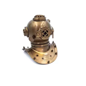   Cască de scafandru decorativa Giftdeco NC2084B, alamă, 18,5 x 19,5 x 20,5 cm, stil nautic, clasic
