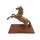 Figurină decorativa Giftdeco NI9537, aluminiu și lemn, 27,5 x 15 x 27,5 cm, stil retro, glamour