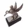 Figurină decorativă Pegas Giftdeco NI9935 – 27,5 x 16 x 36 cm, aluminiu, oțel și lemn