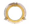 Obiect decorativ Giftdeco N-0268C, sticlă și metal, diametru 28 cm, stil nautic