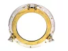 Obiect decorativ Giftdeco N-0268C, sticlă și metal, diametru 28 cm, stil nautic