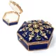 Cutie pentru bijuterii Giftdeco B0035-08BL, metal, 5 x 5 x 2cm