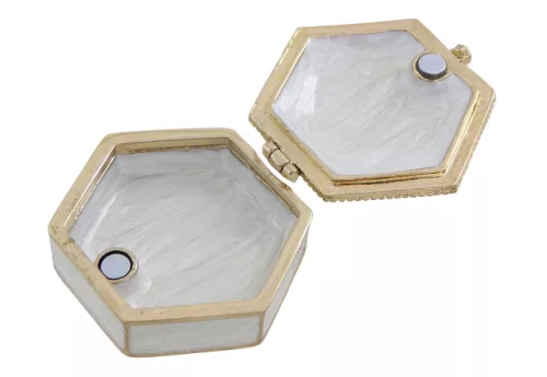 Cutie cadou Giftdeco B0035-08WH, metal, 5 x 5 x 2cm