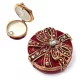 Cutie pentru bijuterii Giftdeco B0118-08, metal, 4 x 4 x 1cm