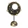 Figurina sistem cosmic abstract Giftdeco 44189FJH, polirasina aurie si neagra, 33,5 cm