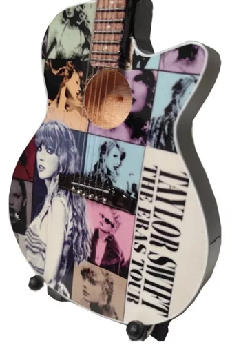 Miniatură chitara Indomini MGT-9064, Taylor Swift, lemn de mahon, înălțime 24,5 cm