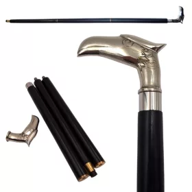   Baston de mers Giftdeco DNU-013A, pliabil, cap de vultur, lemn, 91,5 cm