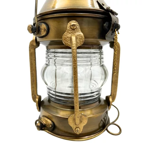 Lampa nautica retro Giftdeco SL9, metal, aspect alama invechita, 34 x 16 cm