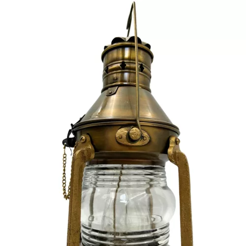 Lampa nautica retro Giftdeco SL9, metal, aspect alama invechita, 34 x 16 cm