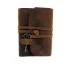 Jurnal din piele naturala Giftdeco AH02, 200 pagini, curea si cheita, 18 x 13 cm