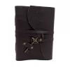 Jurnal Giftdeco AH03, piele de bivol și metal, 18 x 13 cm, stil retro, vintage, nautic