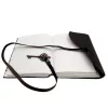 Jurnal Giftdeco AH03, piele de bivol și metal, 18 x 13 cm, stil retro, vintage, nautic