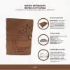 Jurnal Giftdeco AH04, piele de bivol, inscriptie motivanta, 200 pagini, 18 x 13 cm, stil vintage