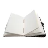 Jurnal Giftdeco AH05, piele de capra si metal, soare si luna, 200 pagini, 18 x 13 cm, stil vintage