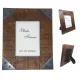 Rama foto Giftdeco 30375A, lemn de mango si metal, foto 13 x 18 cm, 27,5 x 22,5 cm, stil vintage