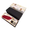 Set de caligrafie La Kaligrafica, metal, lungime 17,5 cm, stil clasic