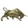 Figurină taur Giftdeco 43111Y1, rășină, auriu-negru, 33,3 x 10,4 x 16,3 cm