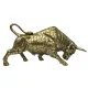 Figurină taur Giftdeco 43111Y1, rășină, auriu-negru, 33,3 x 10,4 x 16,3 cm